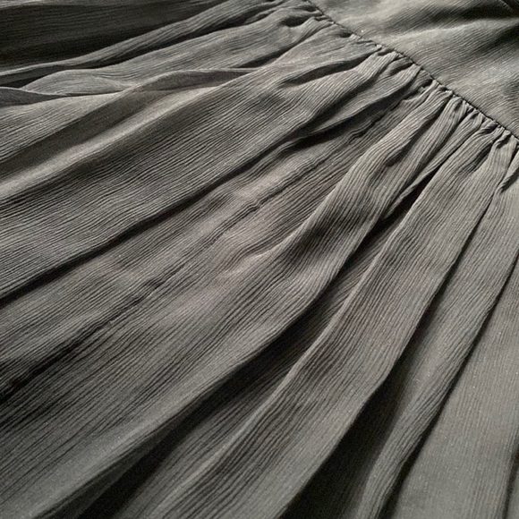 LIKE NEW J. Crew | Silk Chiffon Knot Dress Size 0 Petite Little Black Dress - Picture 8 of 16